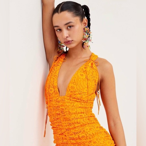 NWT For Love & Lemons Jamie Lace Mini Dress